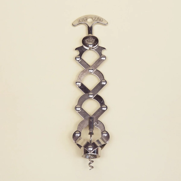 VERY RARE Zig Zag vintage expandable corkscrew vintage bar ware wine opener VGUC